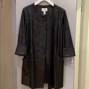 Josep Ribkoff Vegan Leather 3/4 sleeve jacket